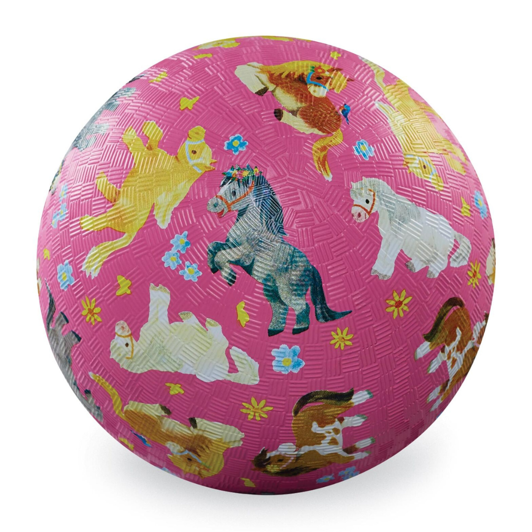 Crocodile Creek Playground Ball Pretty Ponies 7"