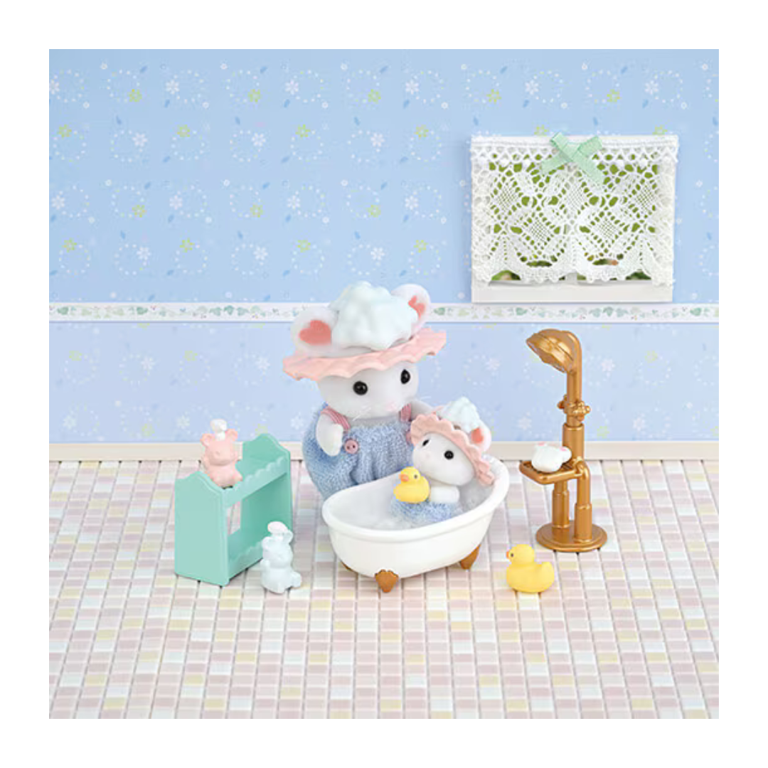 Sylvanian Families - Bath Time Bubble Siblings