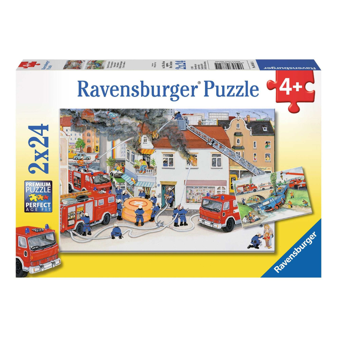 Ravensburger Busy Fire Brigade Puzzle 2 x 24pc