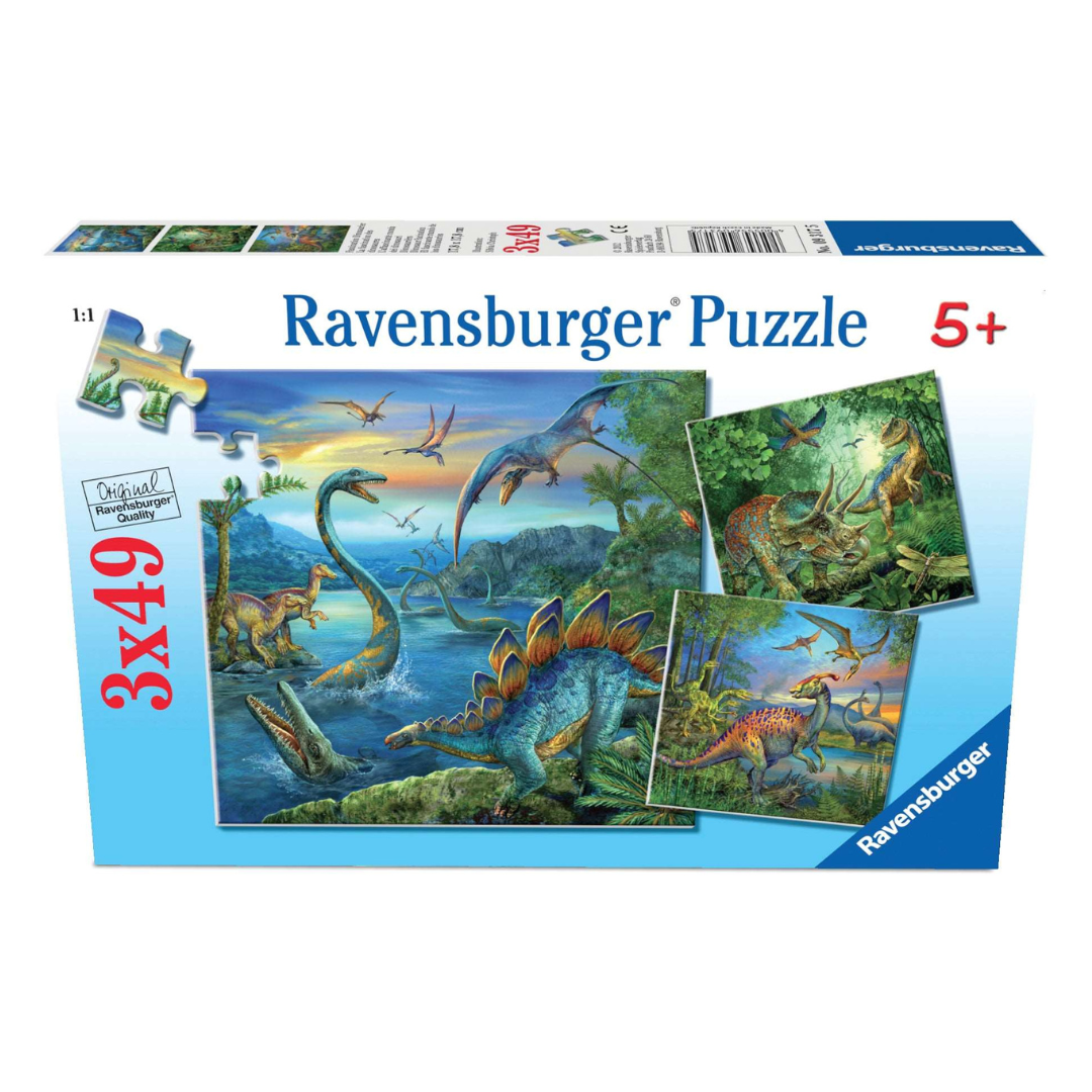 Ravensburger Dinosaur Fascination Puzzle 3 x 49pc