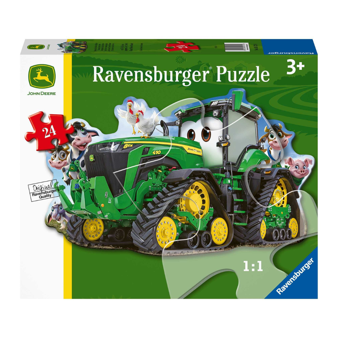 Ravensburger John Deere Tractor Shaped Puzzle 24pc