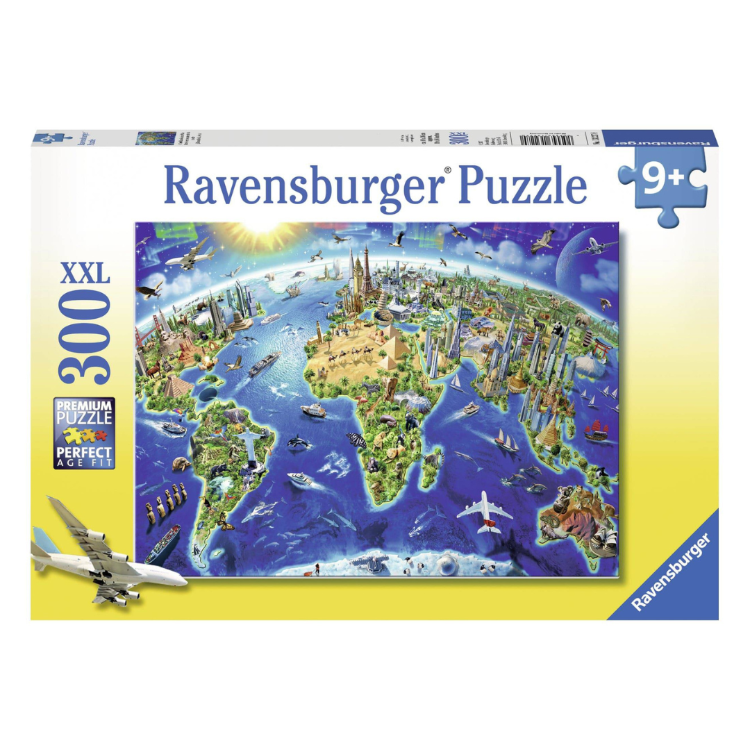 Ravensburger World Landmarks Map Puzzle 300pc