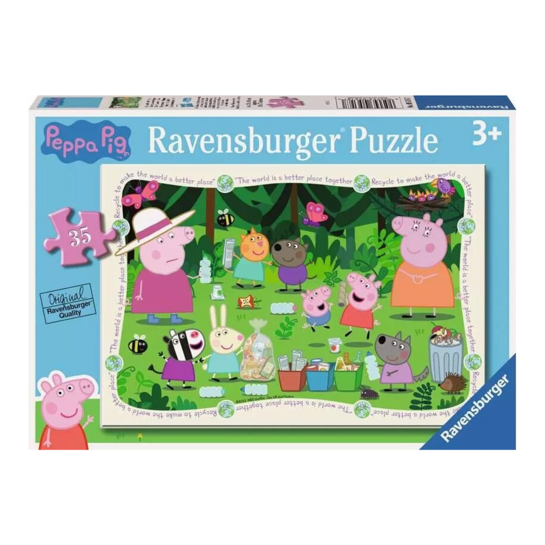 Ravensburger Peppa Pig Recycle Together Puzzle 35pc