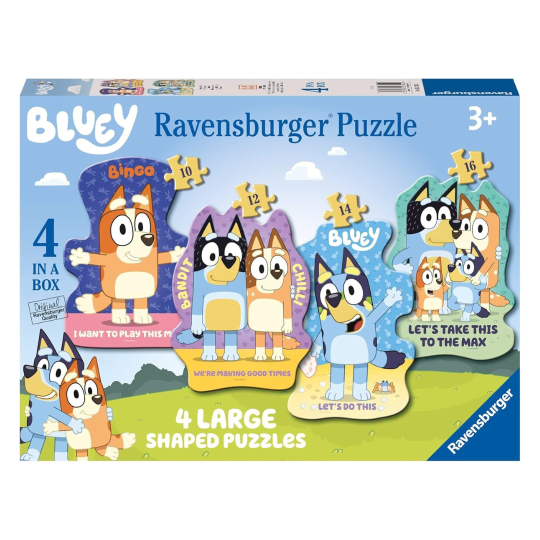 Ravensburger Bluey 4 Large Shaped Puzzles