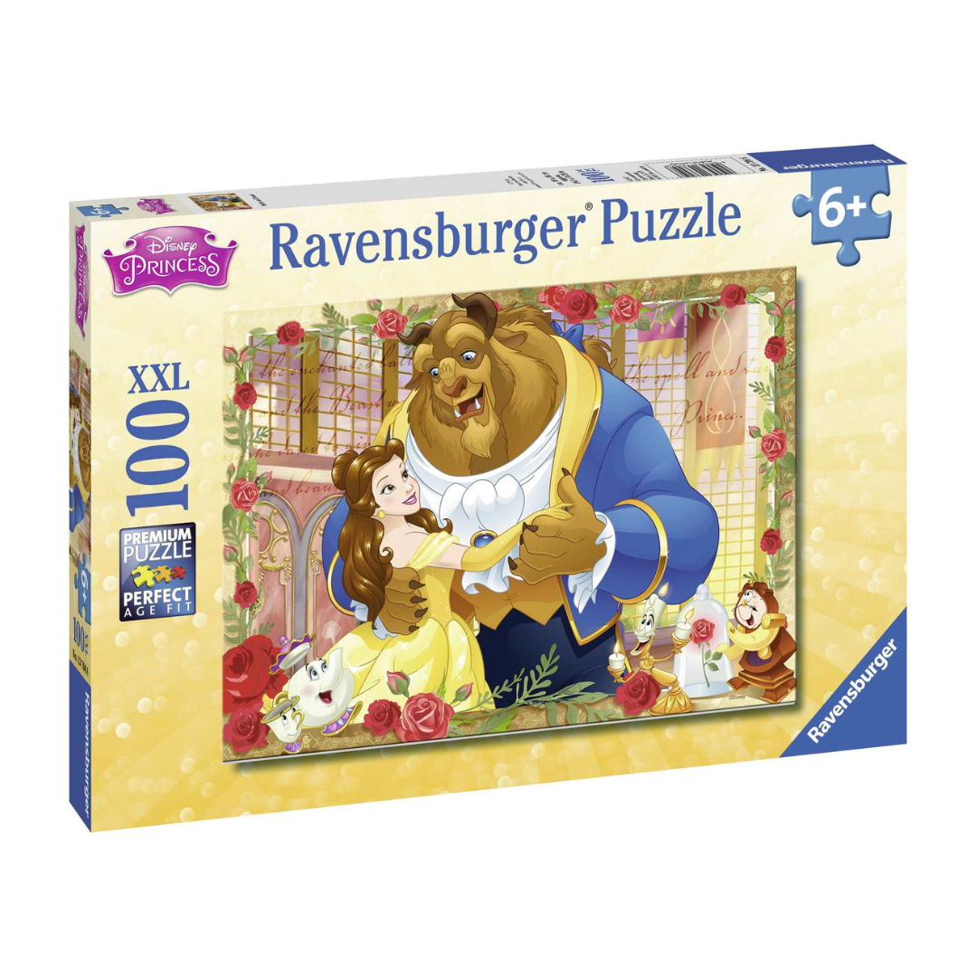 Ravensburger Disney Belle & Beast Glitter Puzzle 100pc