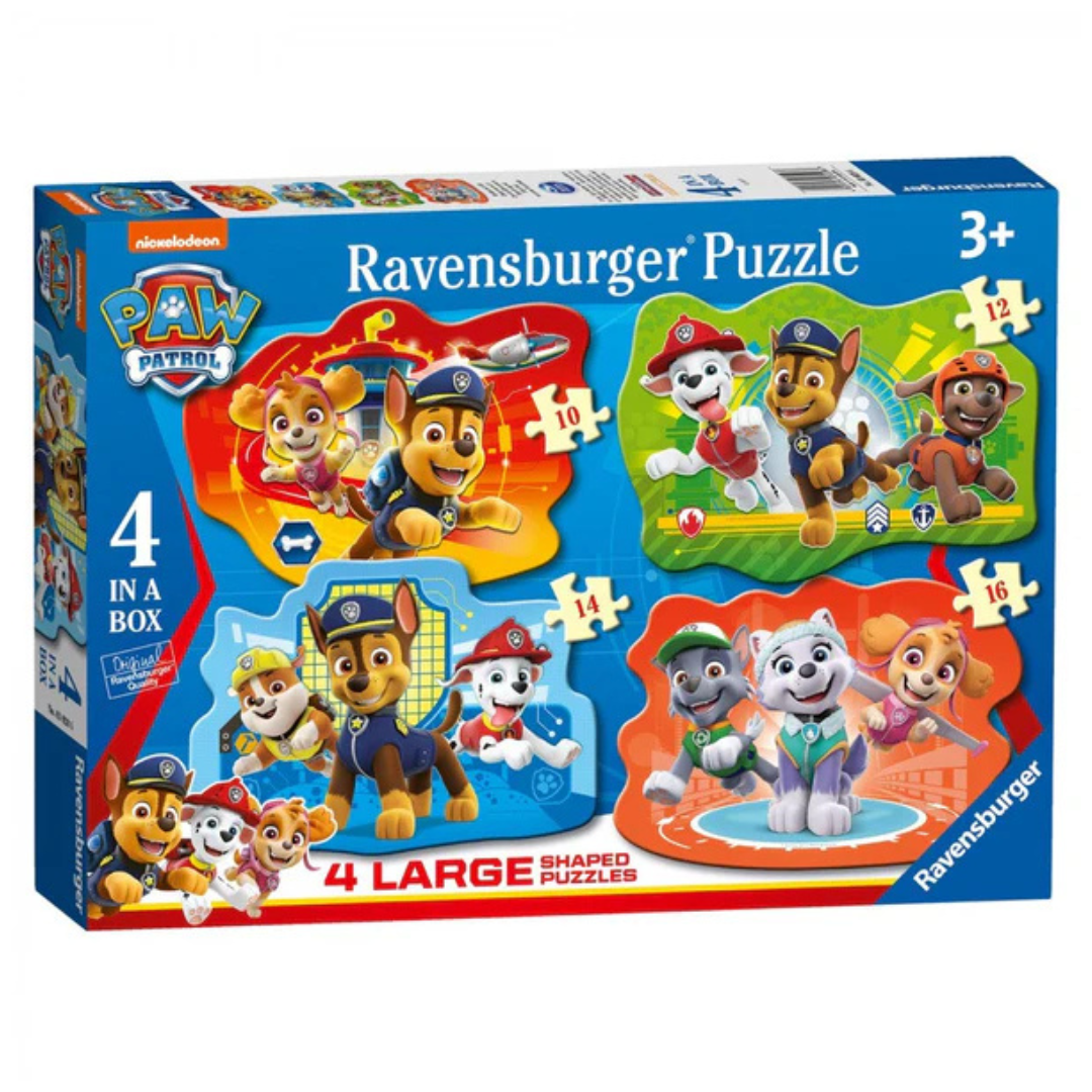 Ravensburger Paw Patrol Pups Away 4 Large Shaped Puzzles