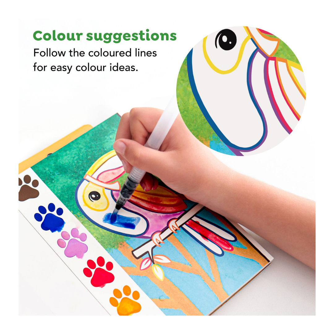 Tiger Tribe Paint a Picture Set - Wild Animals