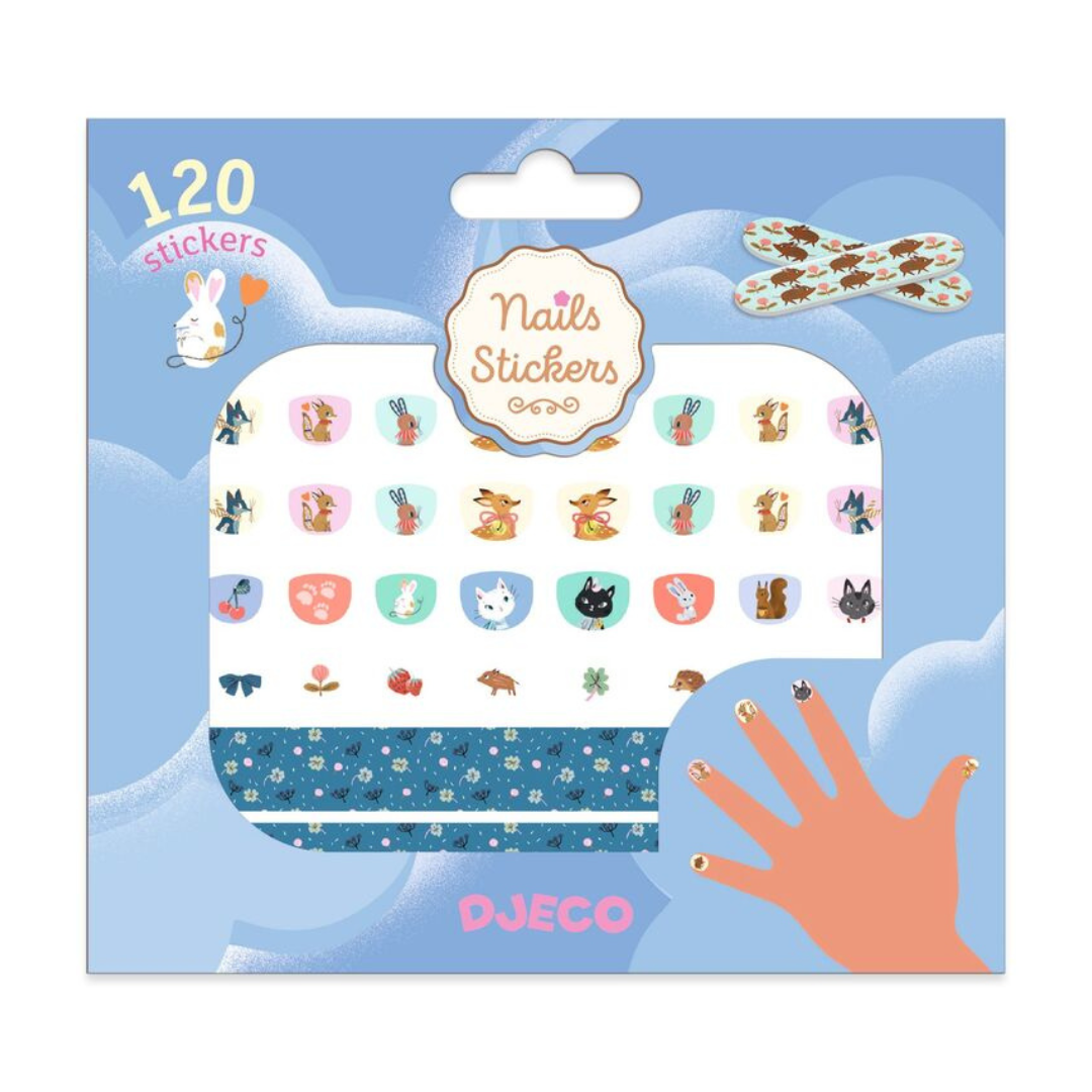 Djeco 120 Cutie Nail Stickers