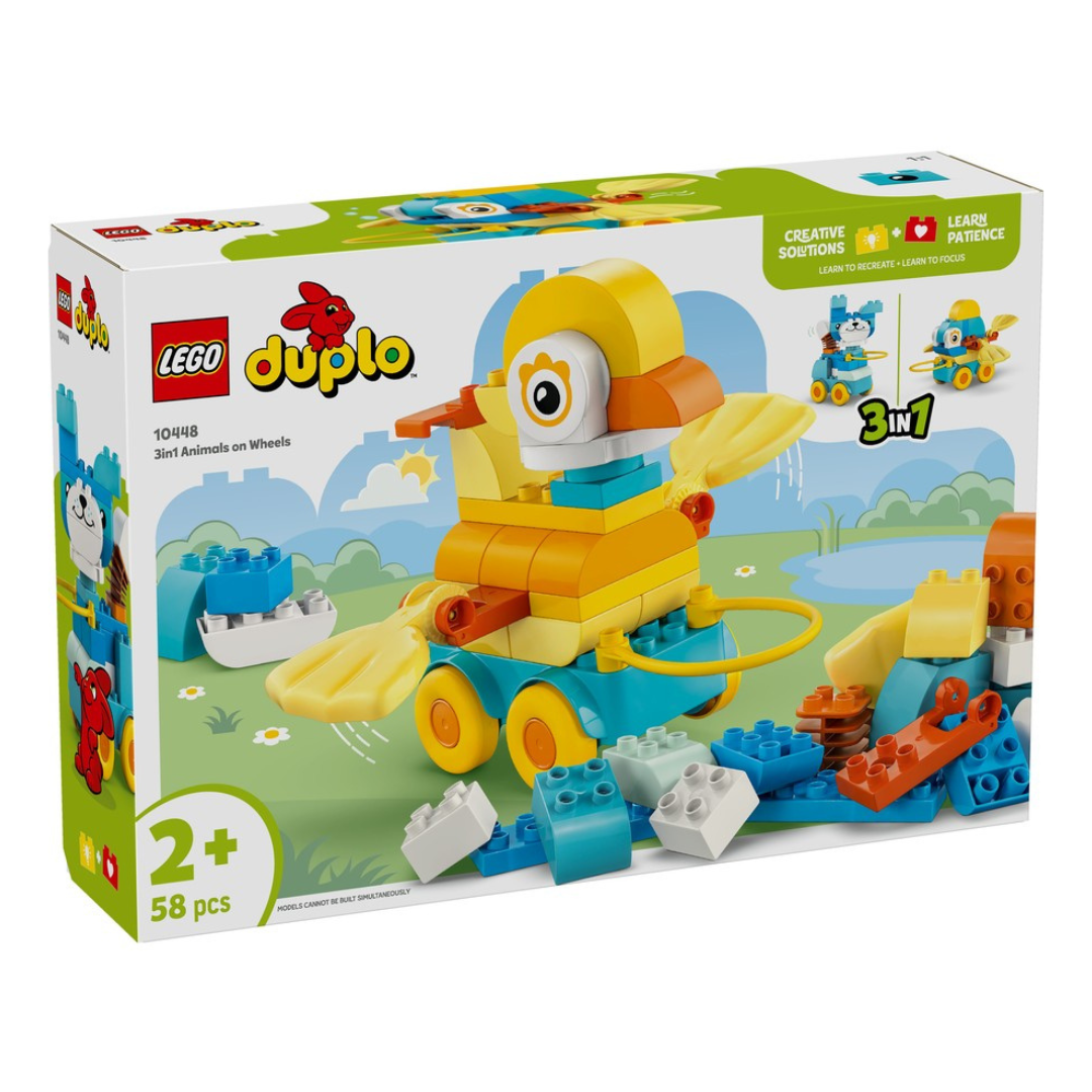 DUPLO by LEGO 3 in 1 Animals on Wheels 10448