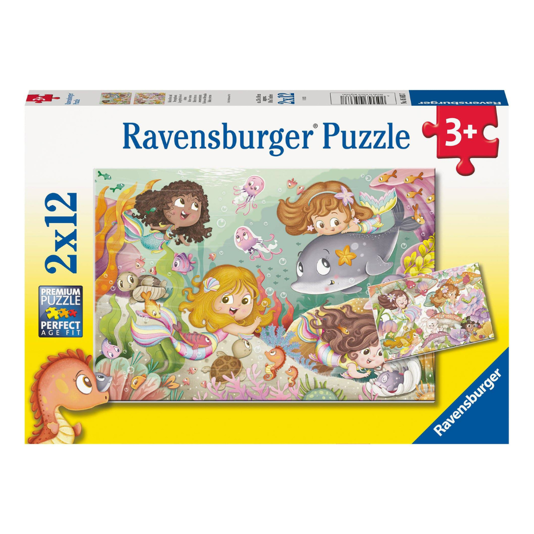 Ravensburger Fairies and Mermaids Puzzle 2 x 12pc