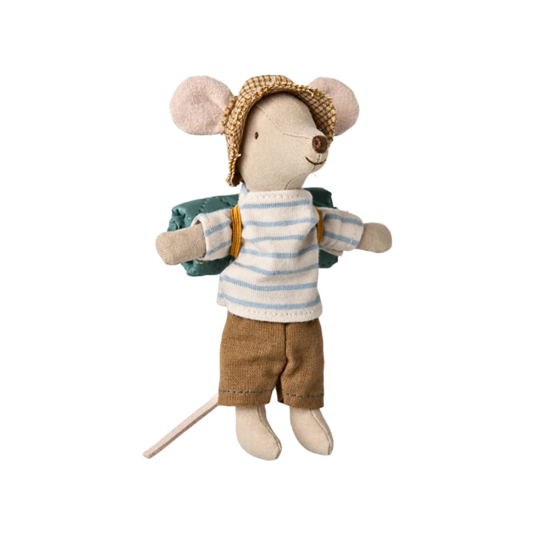 Maileg Hiker Mouse Big Brother Stripes
