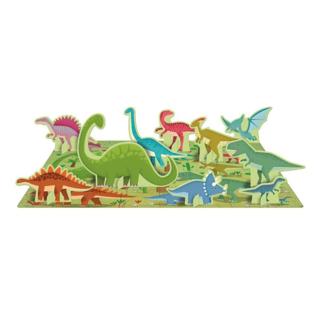 Sassi 3D Puzzle and Book Set - Read and Learn with Dinosaurs