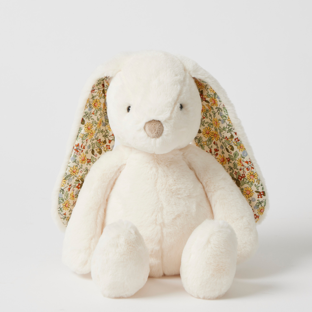 Jiggle & Giggle - Floral White Bunny Medium