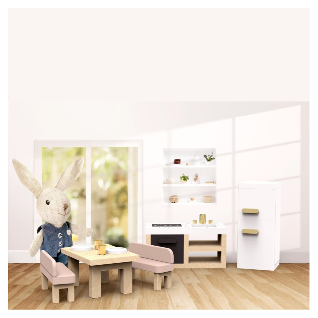 Speedy Monkey - Doll House Kitchen + 1 Character