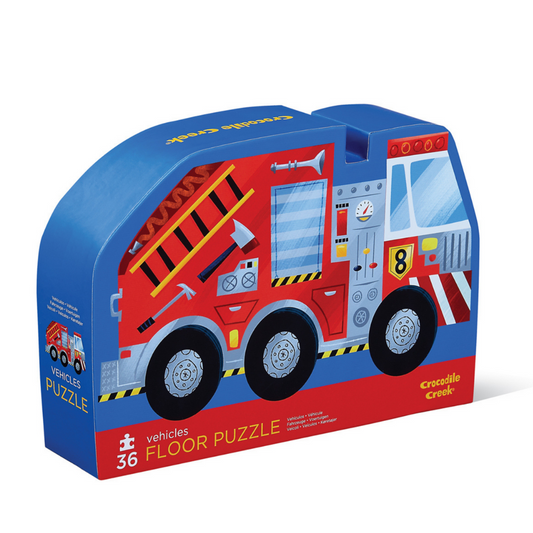 Crocodile Creek - Classic Floor Puzzle - Vehicles | 36 Piece