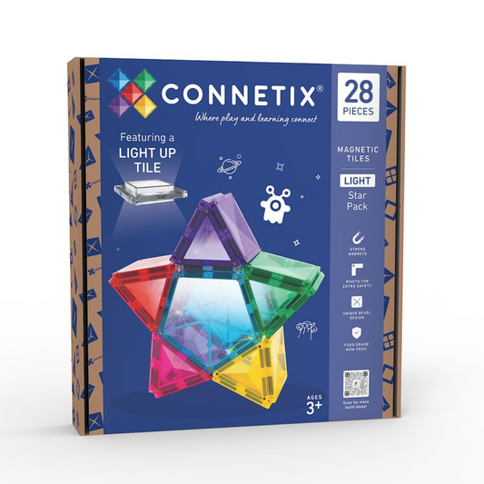 Connetix Tiles 28 Piece Light Star Pack