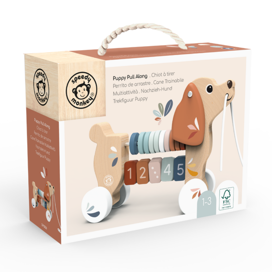 Speedy Monkey - Puppy Pull Along