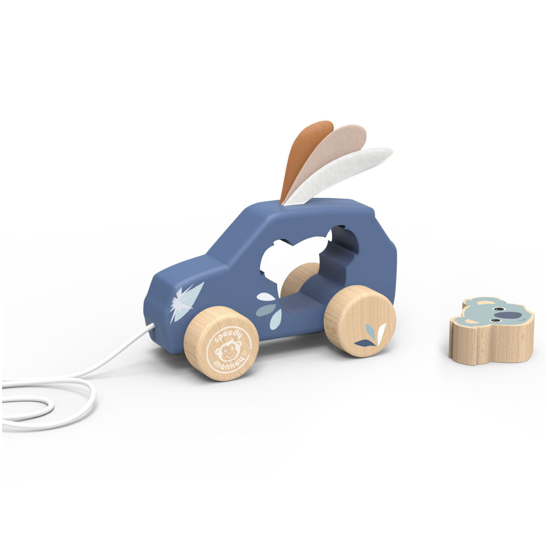 Speedy Monkey - Pull Along Car