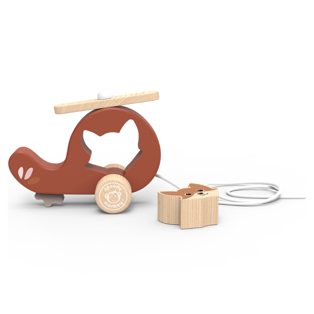 Speedy Monkey - Pull Along Helicopter