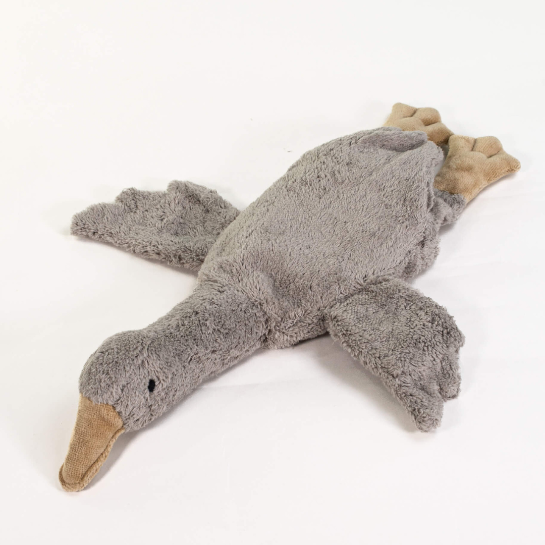 SENGER Cuddly Animal - Goose Small Grey Vegan with Removable Heat/Cool Pack