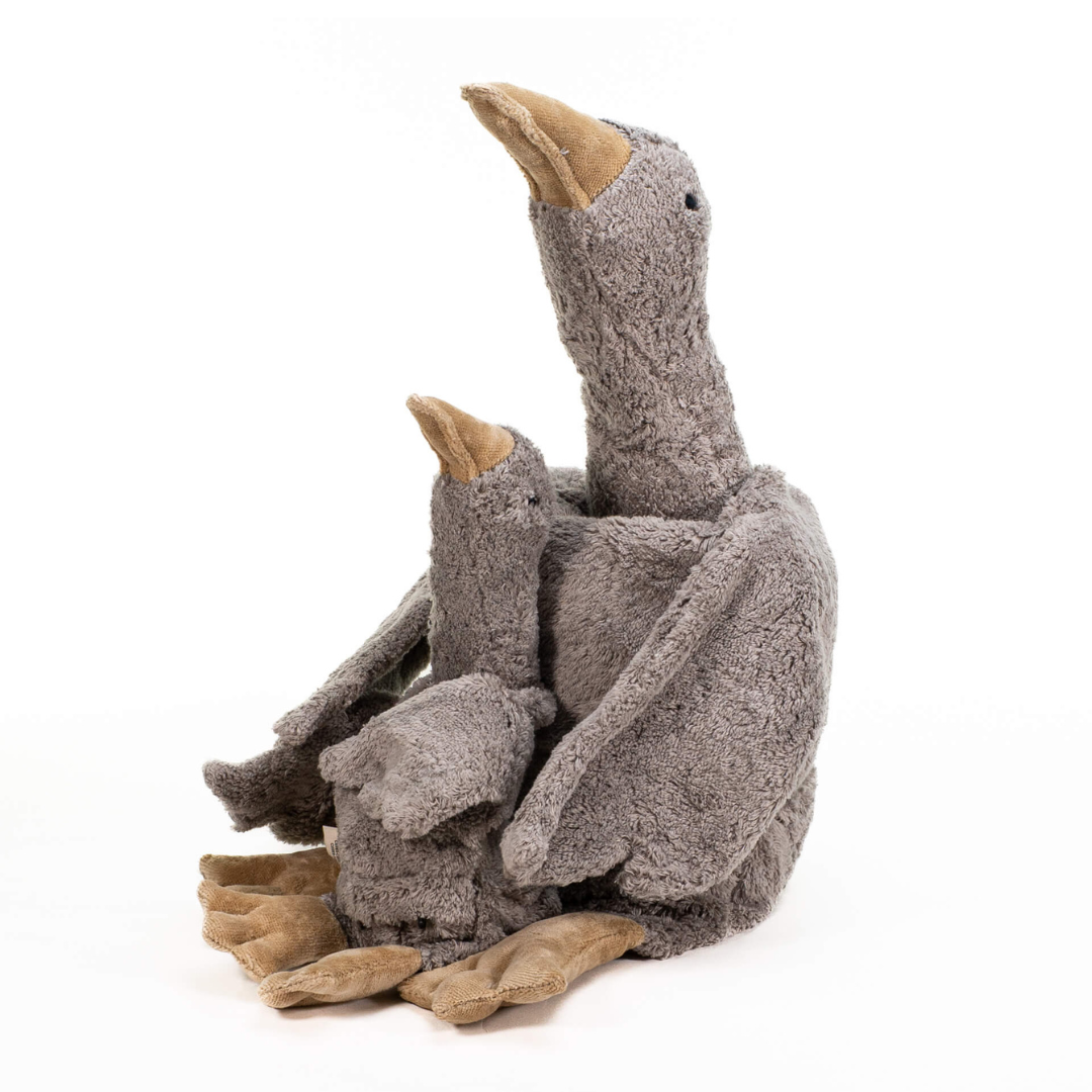 SENGER Cuddly Animal - Goose Small Grey Vegan with Removable Heat/Cool Pack