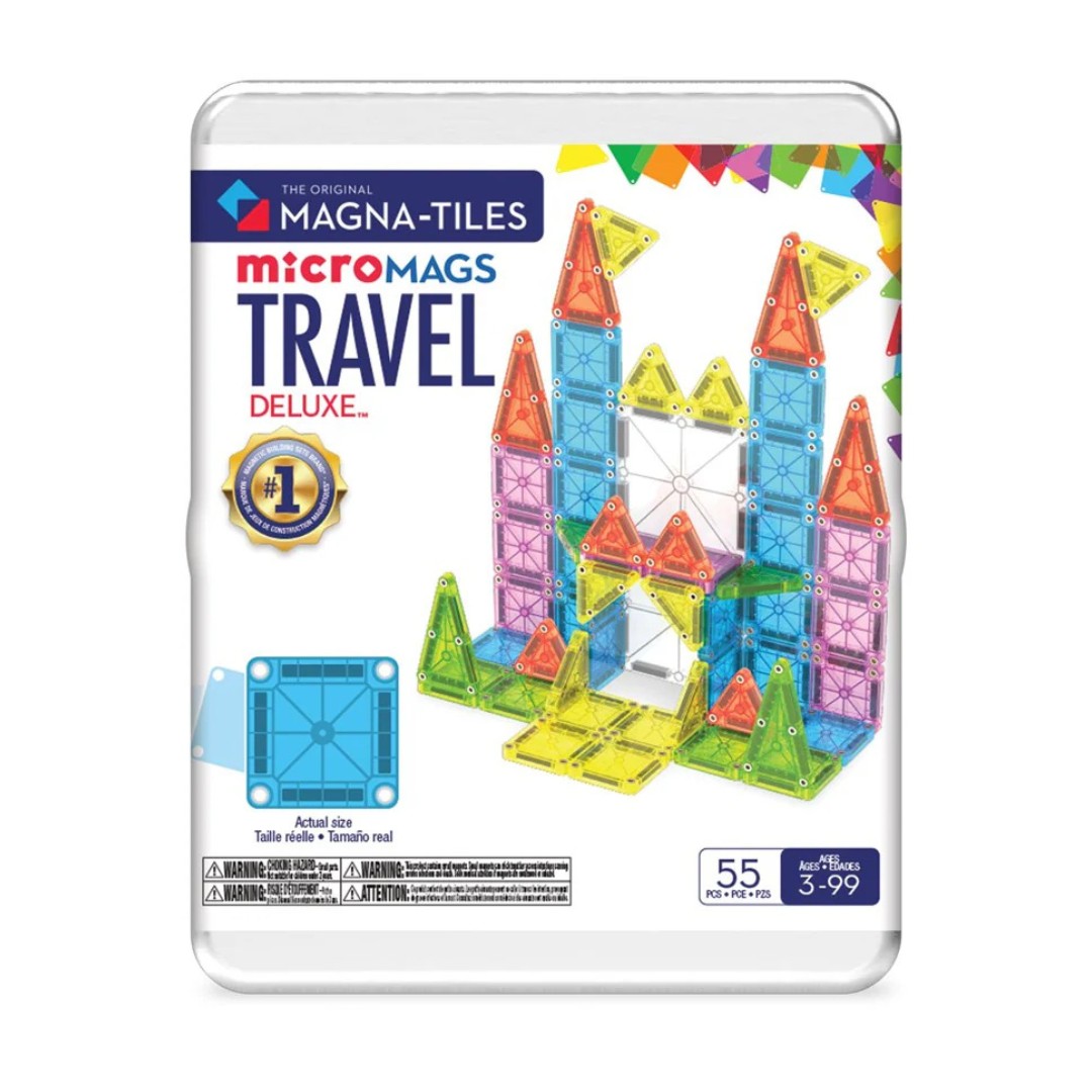 Magna-Tiles microMAGS Travel Set Deluxe - 55 Piece Set
