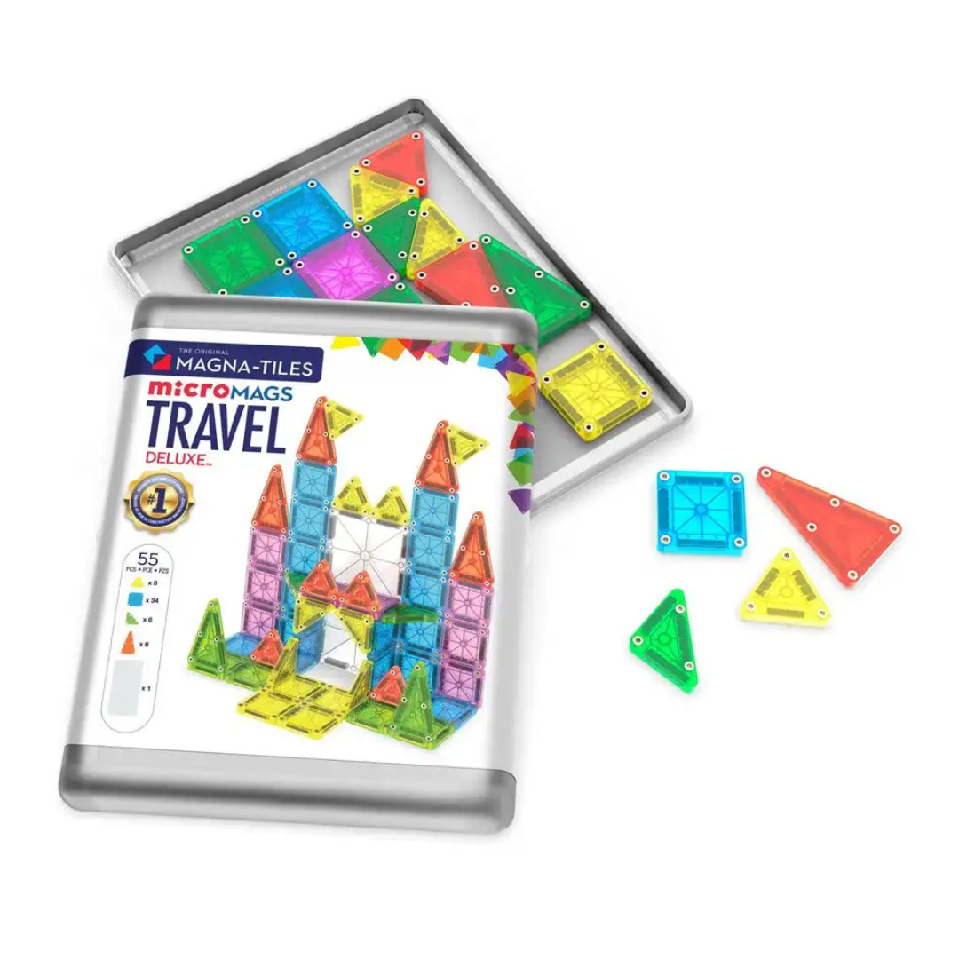 Magna-Tiles microMAGS Travel Set Deluxe - 55 Piece Set