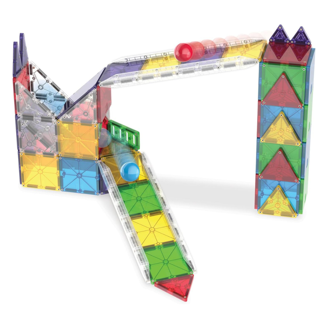 Magna-Tiles Rail Racers Deluxe - 90 Piece Set