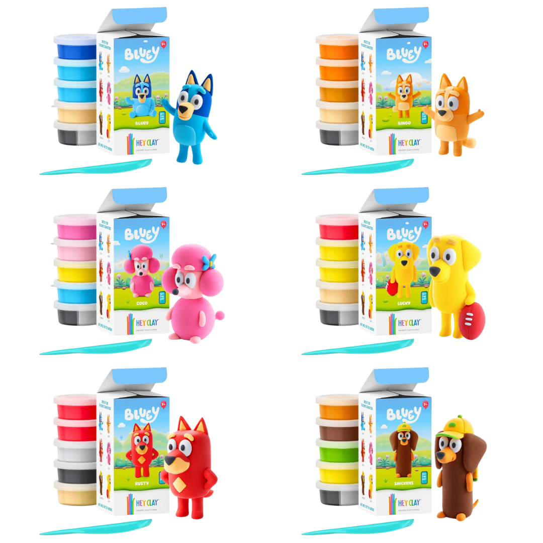 Hey Clay - Bluey Series Single Character (Select Character)
