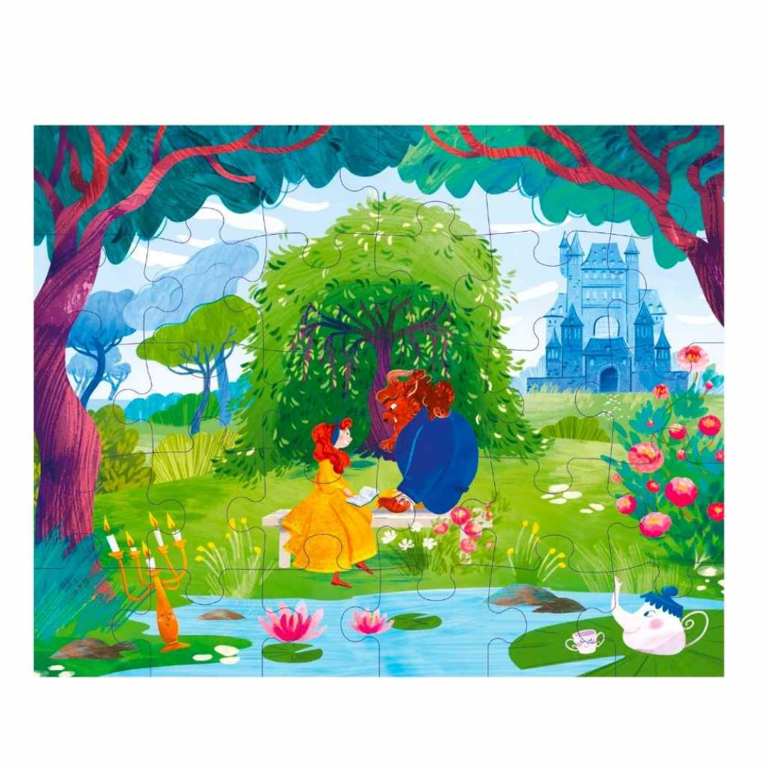 Sassi Fairy Tale Puzzle & Book Set - Beauty and the Beast