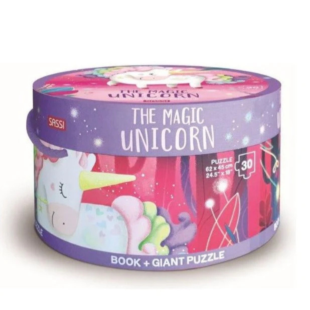 Sassi Book and Giant Puzzle - The Magic Unicorn