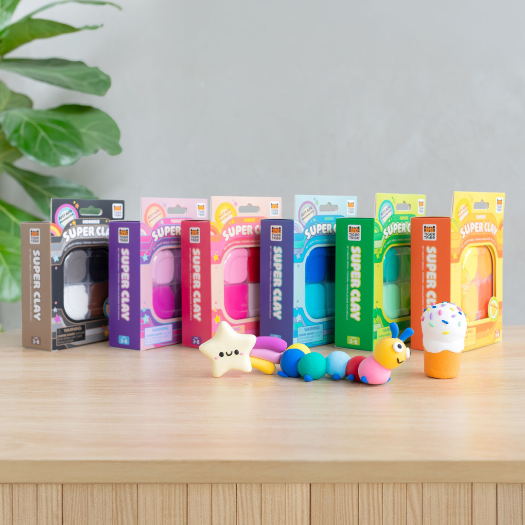Tiger Tribe Super Clay Stationery (Select Kit)