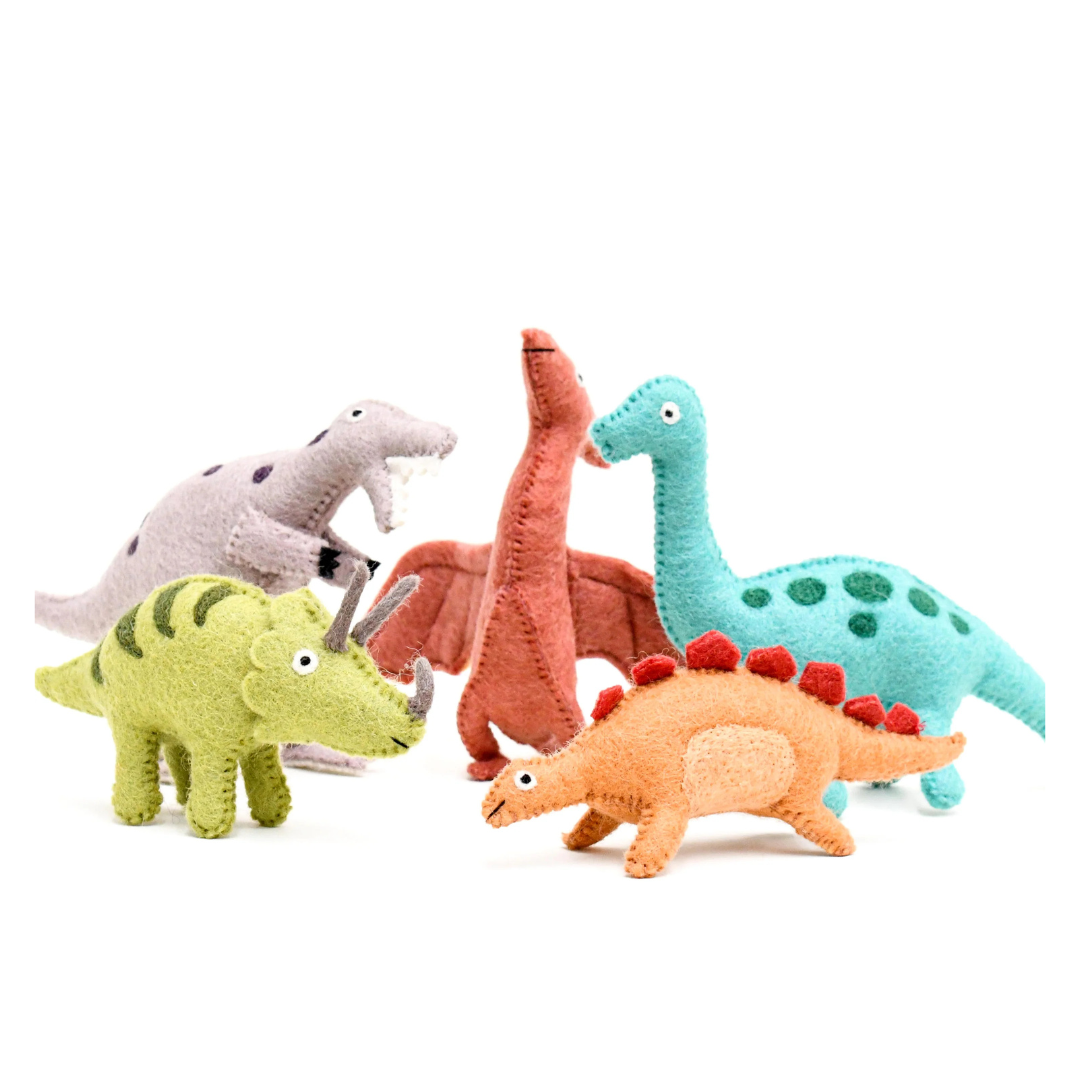 Tara Treasures - Felt Brachiosaurus Dinosaur Toy
