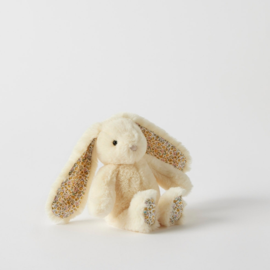 Jiggle & Giggle - Floral Lemon Bunny Rattle