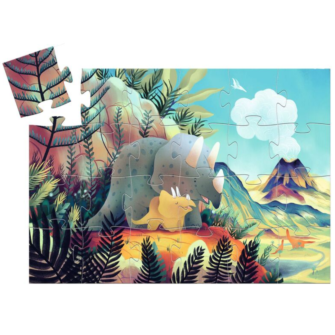 Djeco Teo the Dino 24pc Silhouette Puzzle
