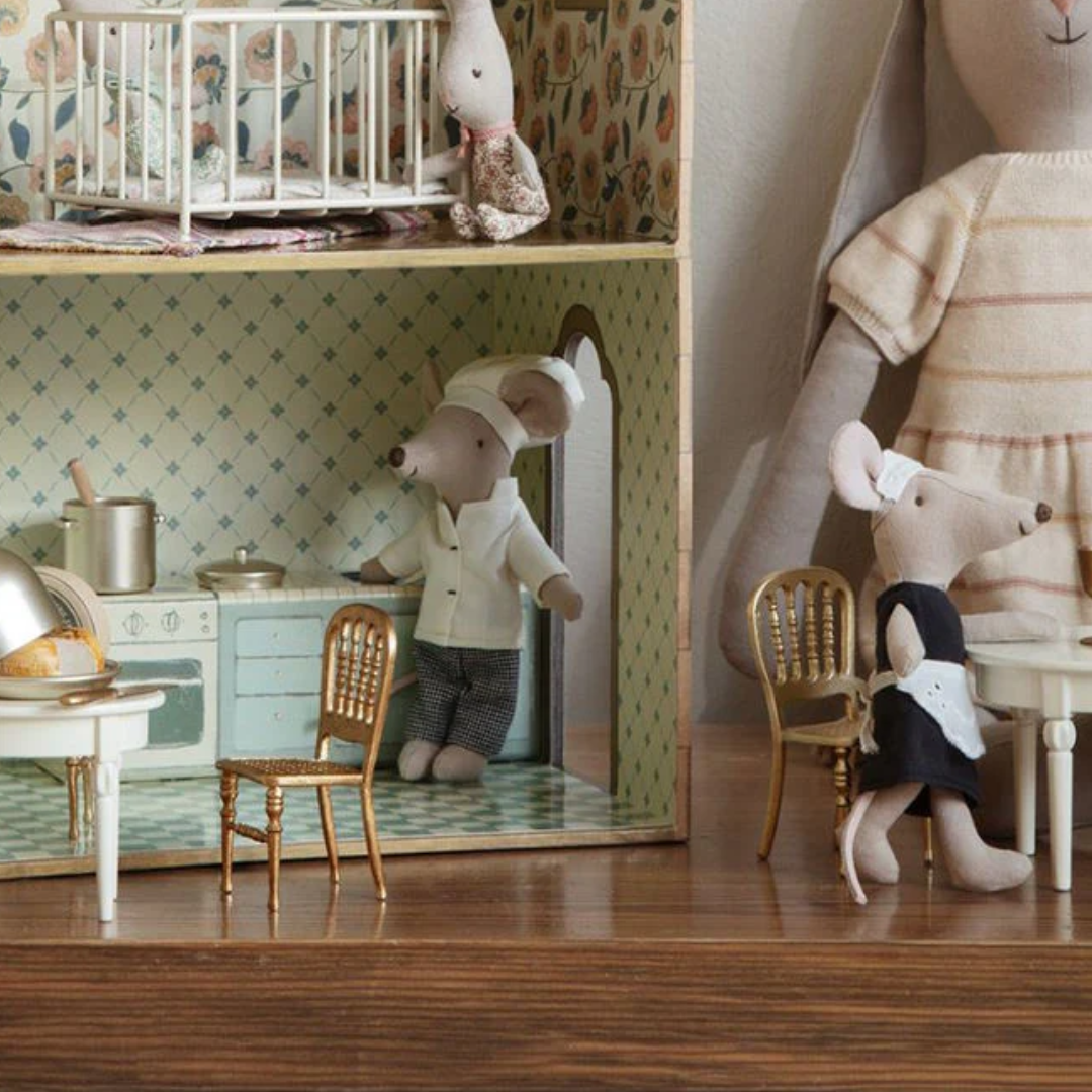 Maileg Chair Mouse Gold