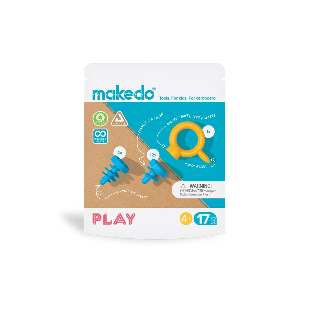 Makedo Play Kit - Cardboard Construction Mini Kit