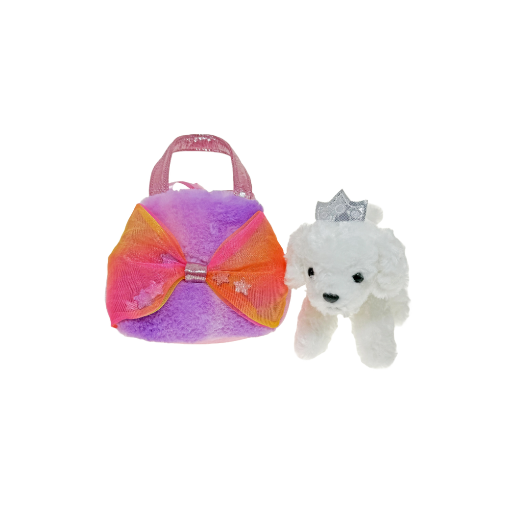 Fancy Pals - Big Bow Pink White Dog