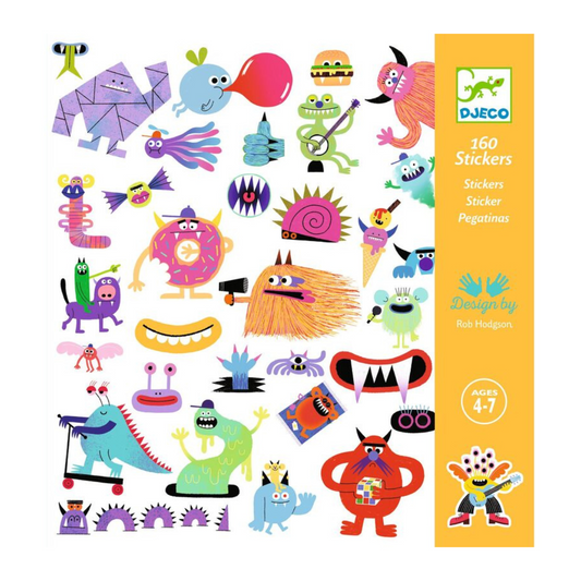 Djeco 160 Monster Stickers