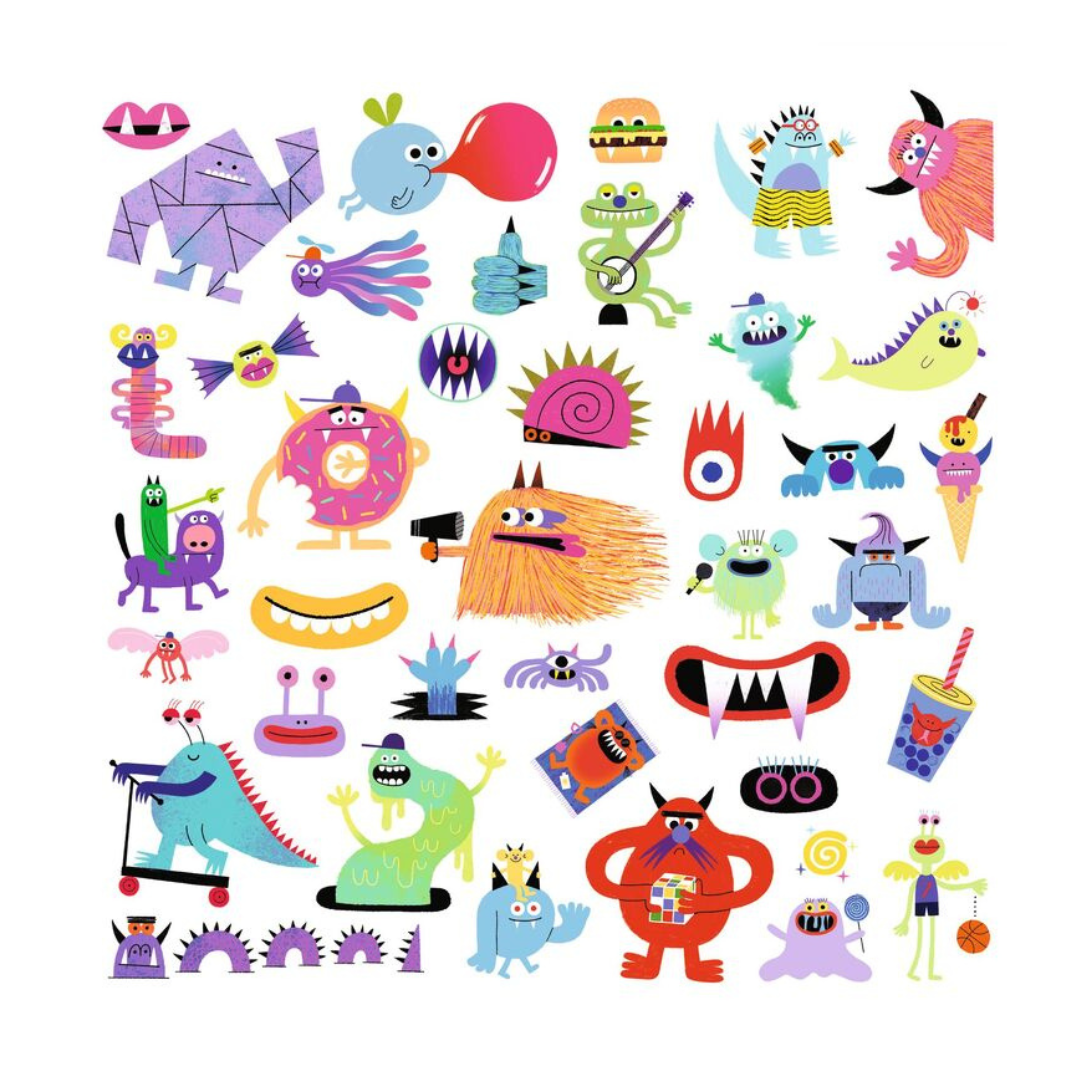 Djeco 160 Monster Stickers