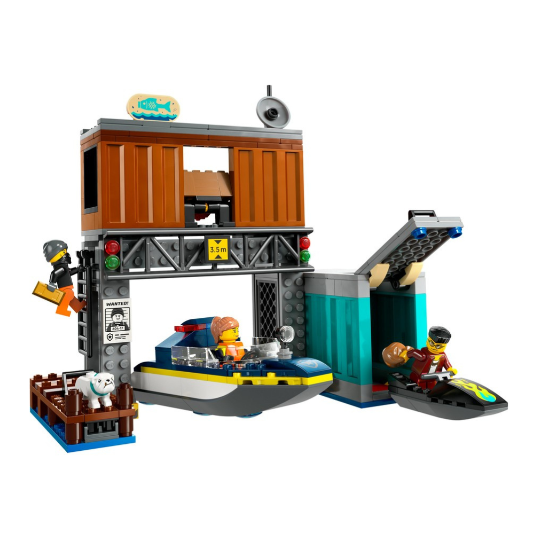 LEGO City Police Speedboat and Crooks' Hideout 60417
