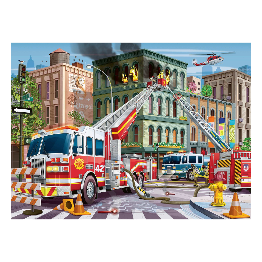 Ravensburger Fire Truck Rescue Puzzle 100pc
