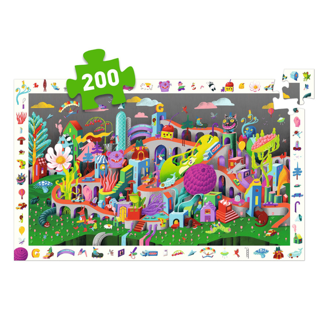 Djeco Puzzle Crazy Town Observation 200pc