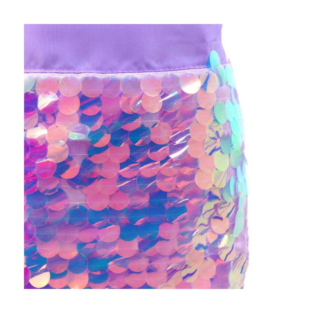 Pink Poppy - Flip Sequin Shimmering Mermaid Tail in Lilac