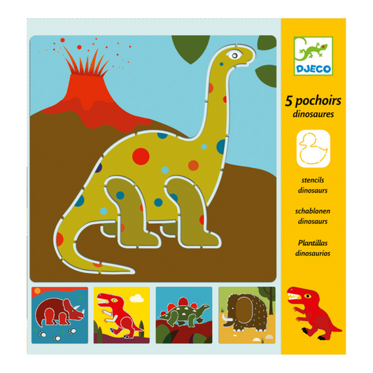 Djeco Stencils Dinosaurs 5pc