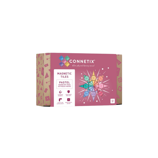 Connetix Tiles 40 Piece Pastel Geometry Pack