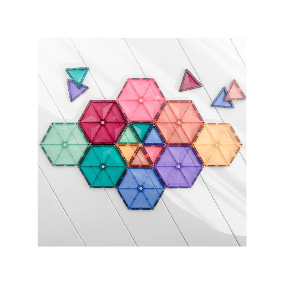 Connetix Tiles 40 Piece Pastel Geometry Pack