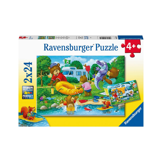 Ravensburger Bear Family Camping Trip 2x24pc Puzzle