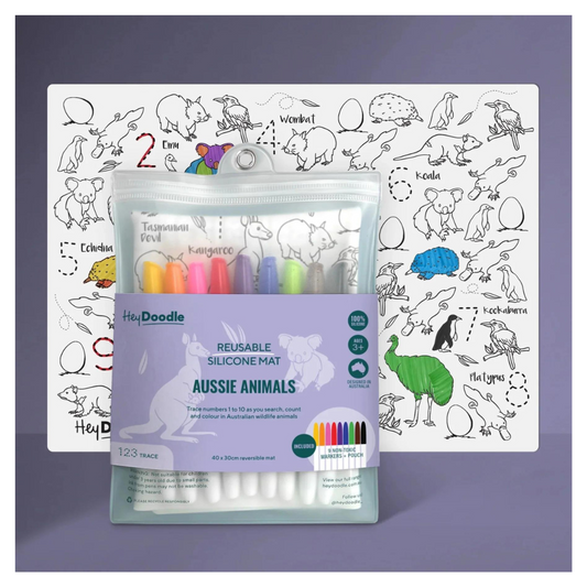 Hey Doodle Mat - Aussie Animals | 123