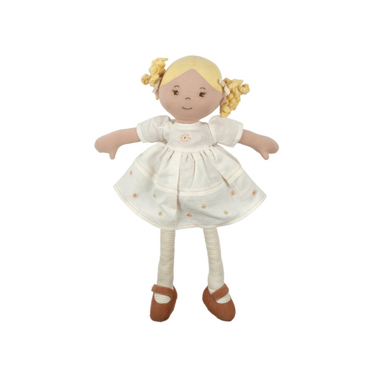 Bonikka Priscy Linen Doll with Blonde Hair